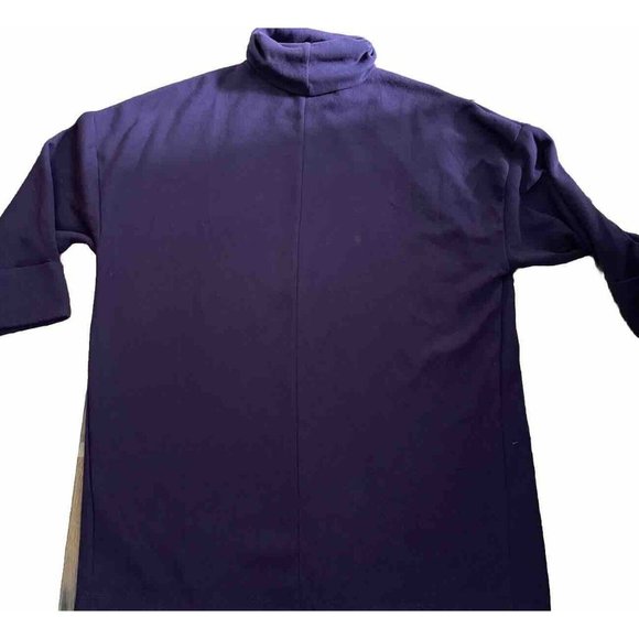 Asos Womens Turtleneck Curve Knit Sweater Tunic Dress Long Sleeve Purple Plum 14 - Picture 2 of 5
